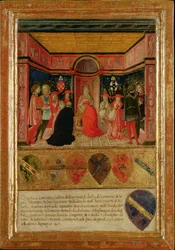 Papst Pius II. weiht Kardinal Francesco Piccolomini Todeschi, 1460